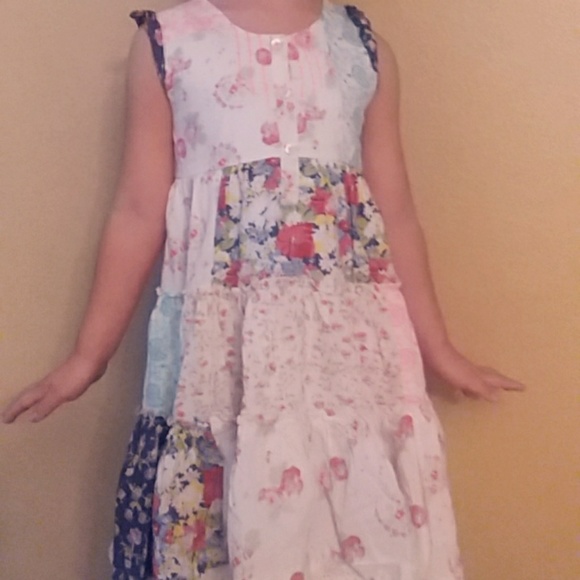 Casual Cotton Multicolor Dress - Picture 3 of 4